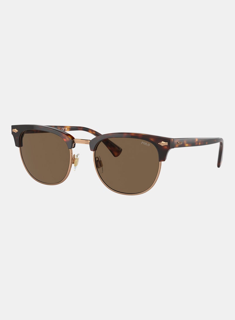 POLO RALPH LAUREN Semi-Rimless Round Sunglasses 0PH4217 - Image 2